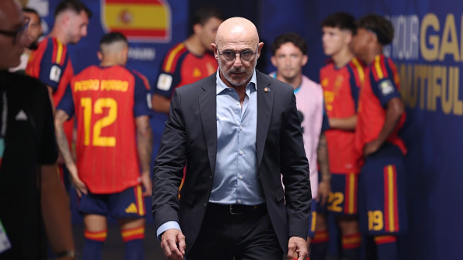 Spain coach declares his side 'Best Team in the World' after beating France to reach World Cup final Luis de la Fuente in the frame (Image via Getty)
