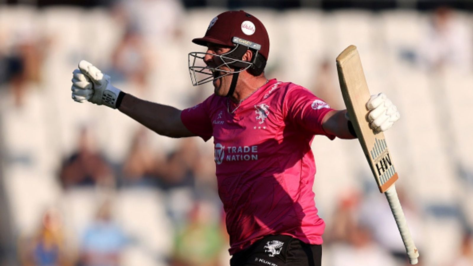 CSK's Jamie Overton's brother breaks all-time T20 record, scores 30-ball 79 at no.9 to stun Bairstow's Yorkshire Craig Overton of Somerset celebrates after hitting the winning runs in the Vitality Blast Quarter Final match between Yorkshire and Somerset at Headingley on July 15, 2026 in Leeds, England.