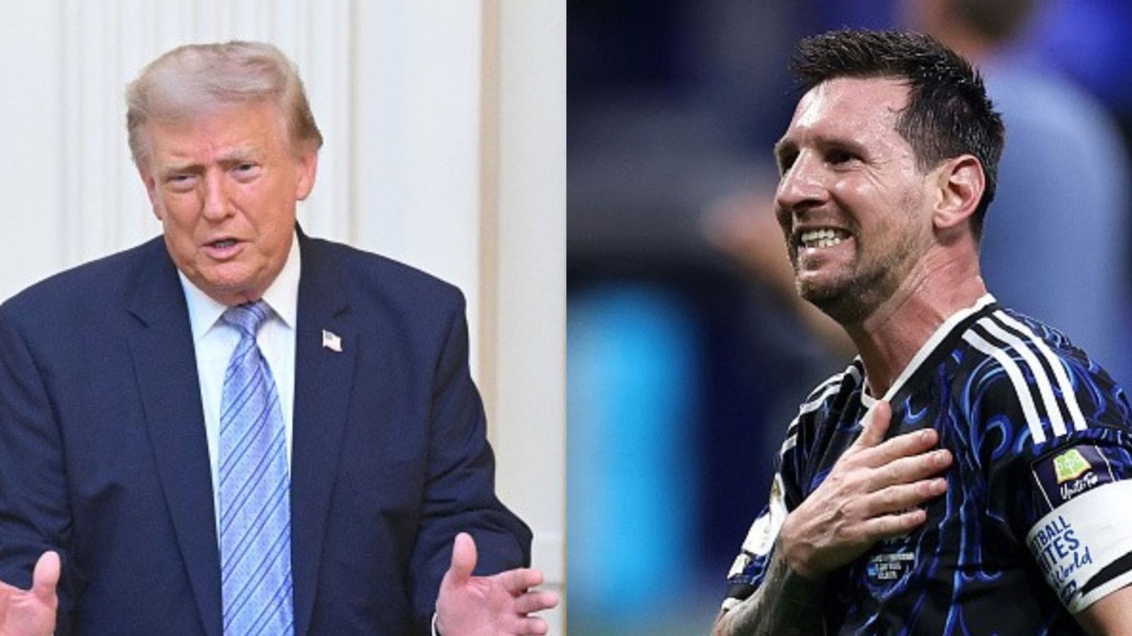 Donald Trump praises Lionel Messi’s Hat-Trick as ‘very rare’ in football Donald Trump, Lionel Messi in the frame (Images via Getty)