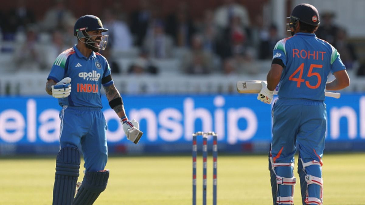 Virat Kohli and Rohit Sharma in this frame. (Getty)