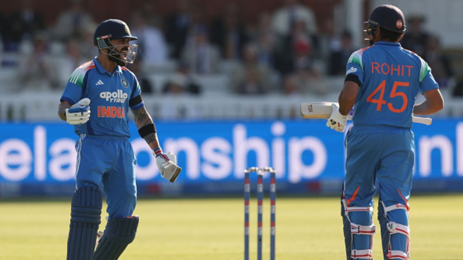 'It's always fun batting together': Rohit Sharma hails special bond with Virat Kohli after Lord’s ODI Virat Kohli and Rohit Sharma in this frame. (Getty)