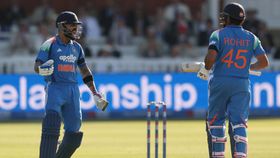 Virat Kohli and Rohit Sharma in this frame. (Getty) Virat Kohli and Rohit Sharma in this frame. (Getty)