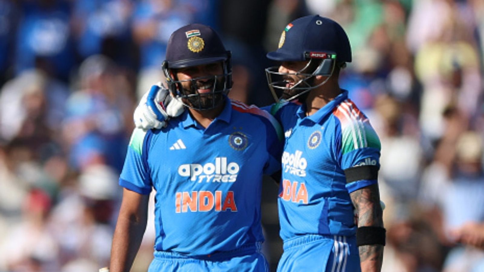 Virat Kohli, Rohit Sharma playing with insecurity? Ravichandran Ashwin makes bold claim Rohit Sharma and Virat Kohli in this frame. (Getty)