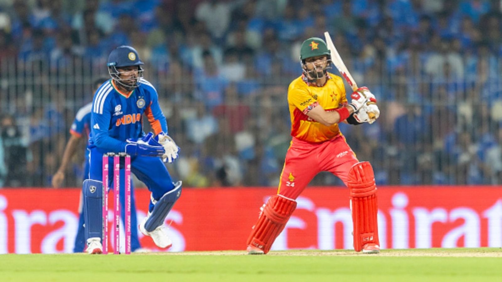 'I don't see it as a one-sided series': Zimbabwe captain Raza's big statement ahead of T20Is vs India Sikandar Raza (c) of Zimbabwe plays a shot during the ICC Men's T20 World Cup 2026 Super 8 match against India at MA Chidambaram Stadium on February 26, 2026 in Chennai, India.