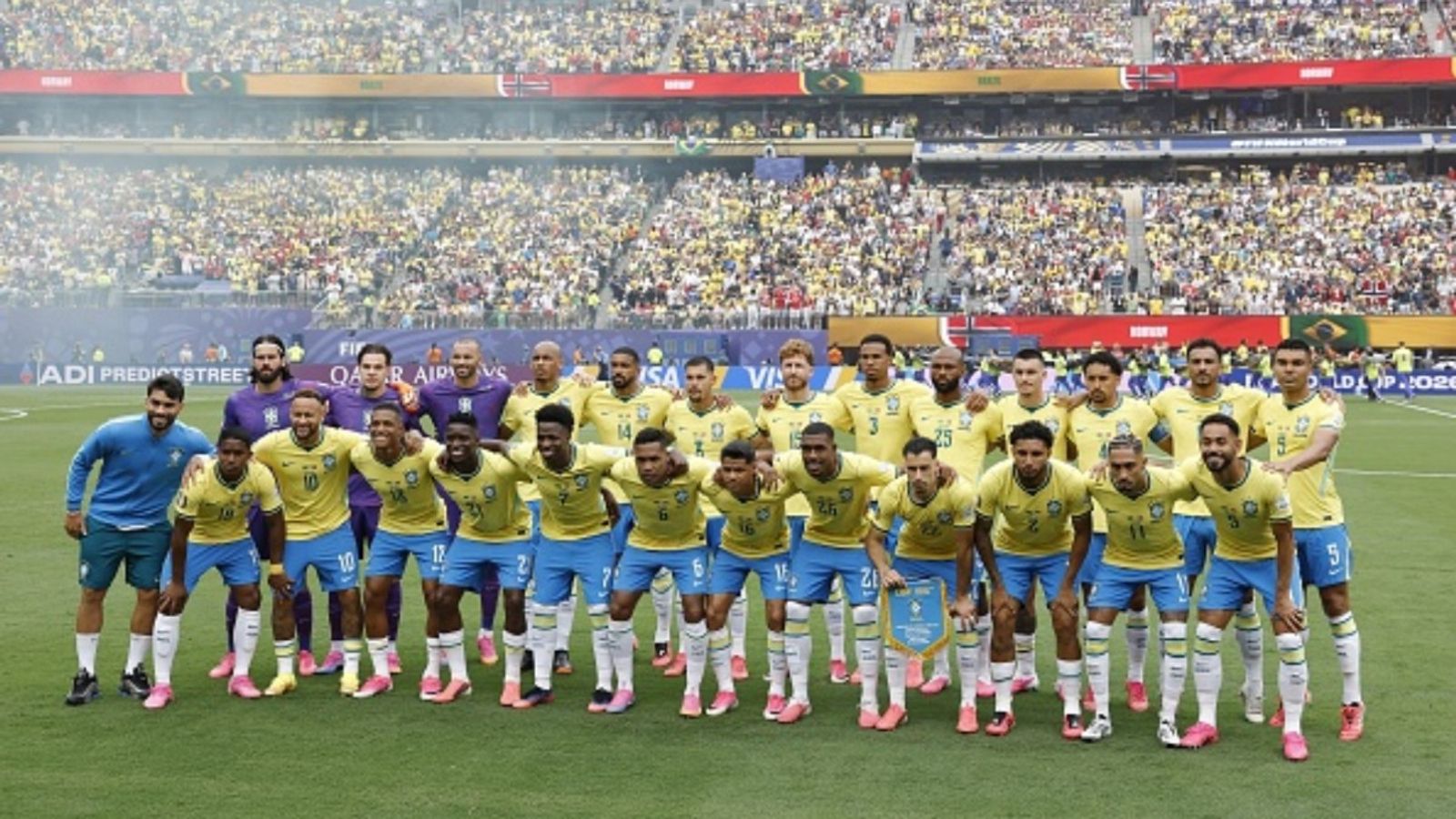 Brazil vs India football match to take place in this city as CBF opens talks with Indian organisers Team Brazil in the frame (Getty)