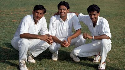 Legal trouble for former India cricketer, booked over transport contract fraud case File Photo: Former Indian spin bowlers (left-right) Rajesh Chauhan, Anil Kumble, and Venkatapathy Raju in this frame. (Getty)
