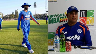 'I think everything that you...': Shreyas Iyer credits VVS Laxman's guidance after India's 3-0 sweep of Zimbabwe Shreyas Iyer and V. V. S. Laxman in this frame. (Getty)