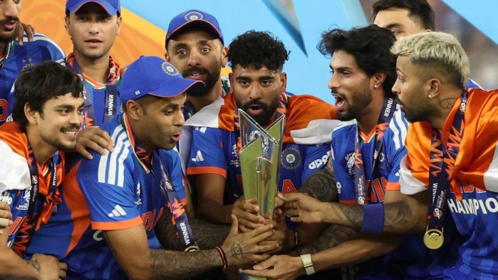 T20 World Cup set for expansion, 24 teams likely from this edition Indian team players lifting T20 World Cup 2026 trophy.