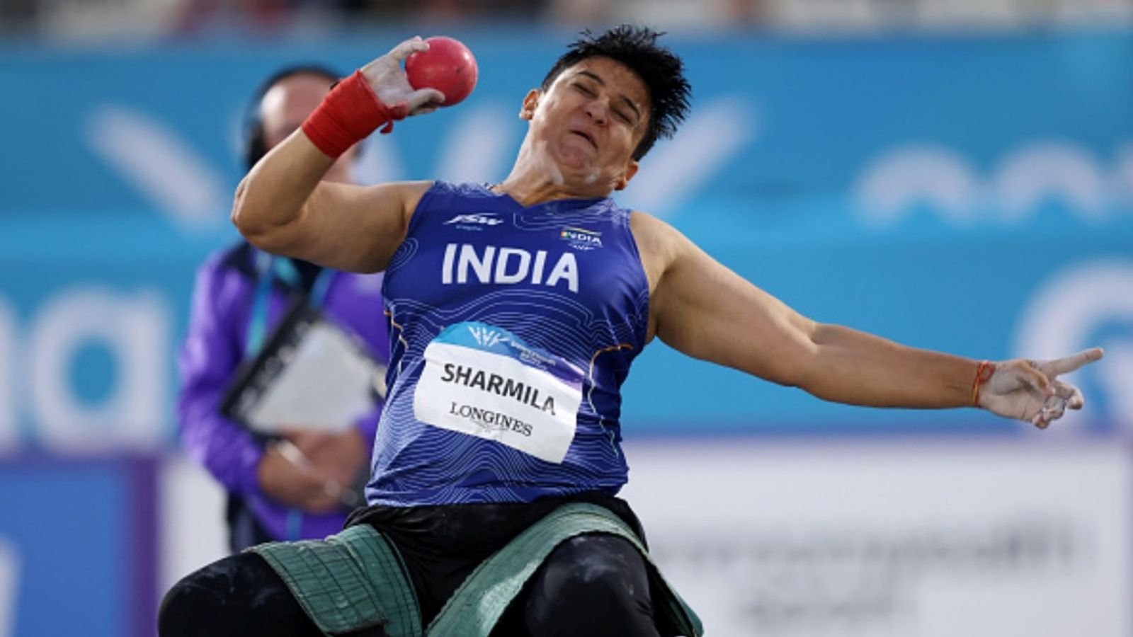40-year-old Sharmila Dhankar wins India's first para athletics gold in CWG, ends 20-year wait Sharmila of Team India competes in the Women's Shot Put F57 Final at the Scotstoun Stadium during the Glasgow 2026 Commonwealth Games on July 27, 2026 in Glasgow, Scotland.
