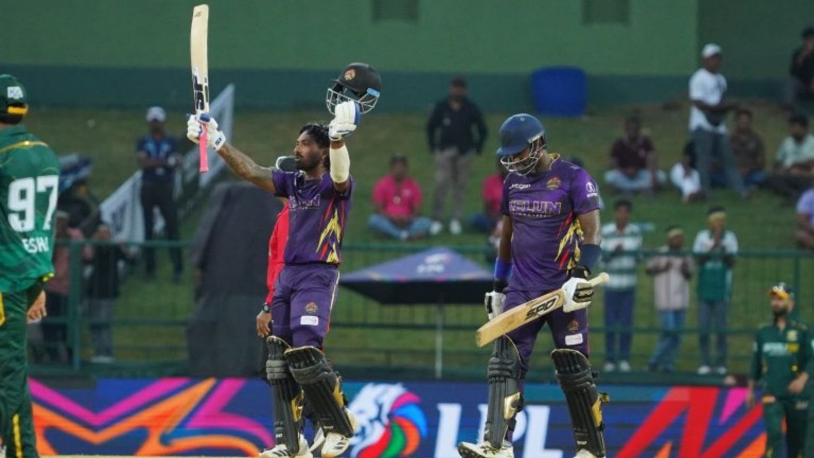 Sri Lanka opener breaks Jayasuriya's 18-year-old record with unbeaten 132 in LPL 2026 run chase, set to play Tests vs India Kandy Royals opener Lahiru Udara celebrates his maiden T20 century against Galle Gallants in LPL 2026 game on July 29 in Pallekele.