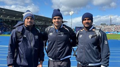 CWG 2026: Indian troika Neeraj Chopra, Rohit Yadav, Yash Vir Singh qualify for javelin finals (L-R) India's javelin thrower Rohit Yadav, Neeraj Chopra and Yash Vir Singh in frame. (X)