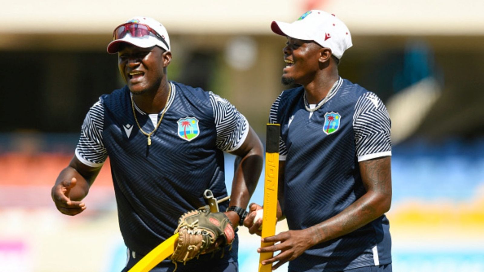 'I'm representing West Indies, not Sammy': Alzarri responds to head coach's 'declined selection' comment for Pakistan Tests Daren Sammy (L) and Alzarri Joseph (R) of West Indies take part in a training session one day ahead of the 1st ODI against England at Vivian Richards Cricket Stadium, North Sound, Antigua and Barbuda, on December 02, 2023.