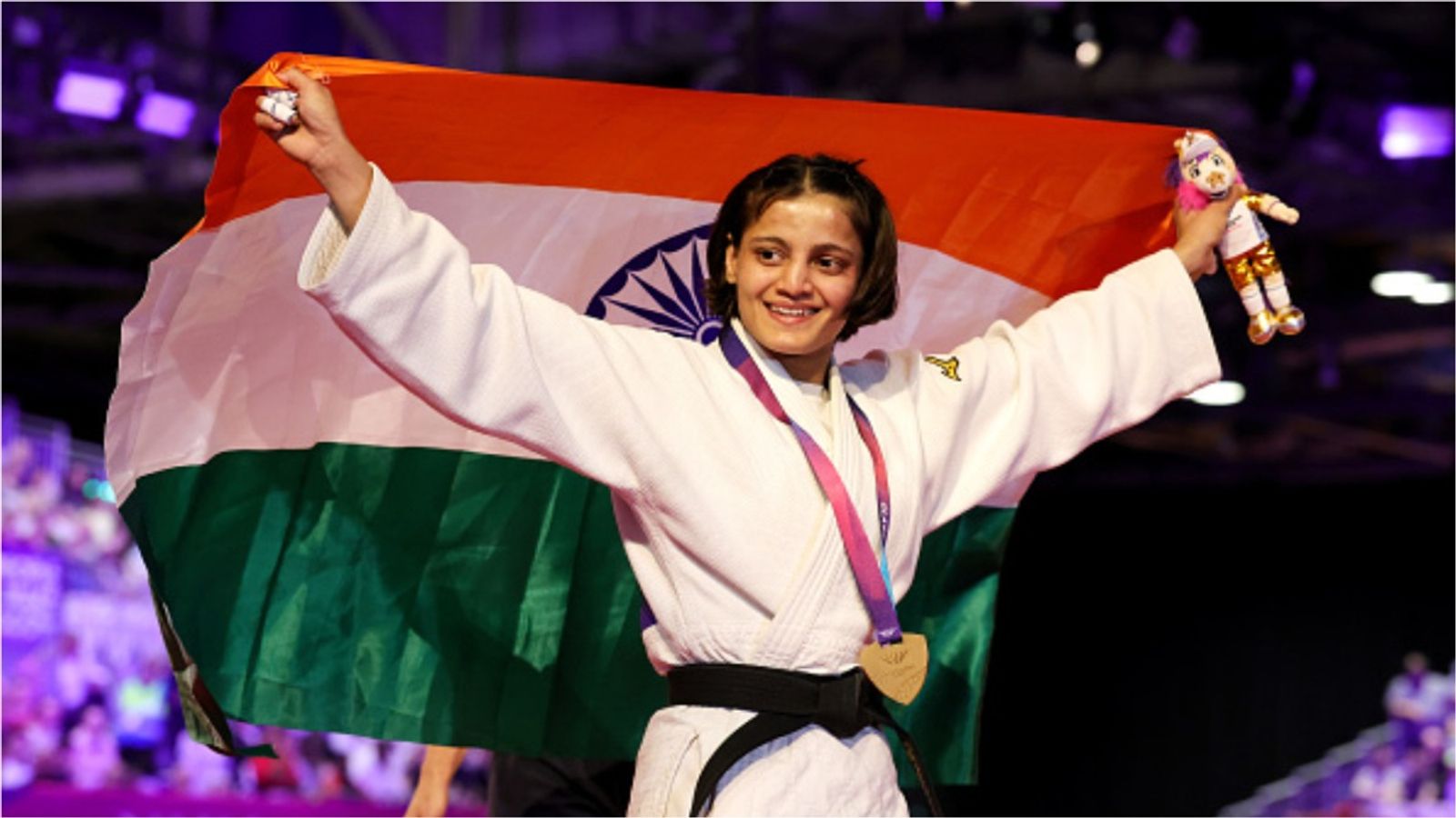 Exclusive: Asmita Dey opens up on father's sacrifices after historic CWG gold Asmita Dey in this frame. (Getty)