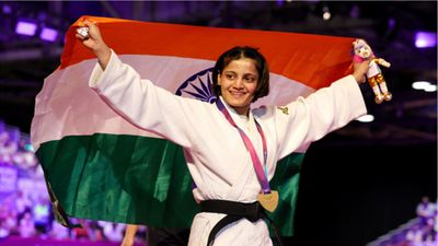 Exclusive: Asmita Dey opens up on father's sacrifices after historic CWG gold Asmita Dey in this frame. (Getty)