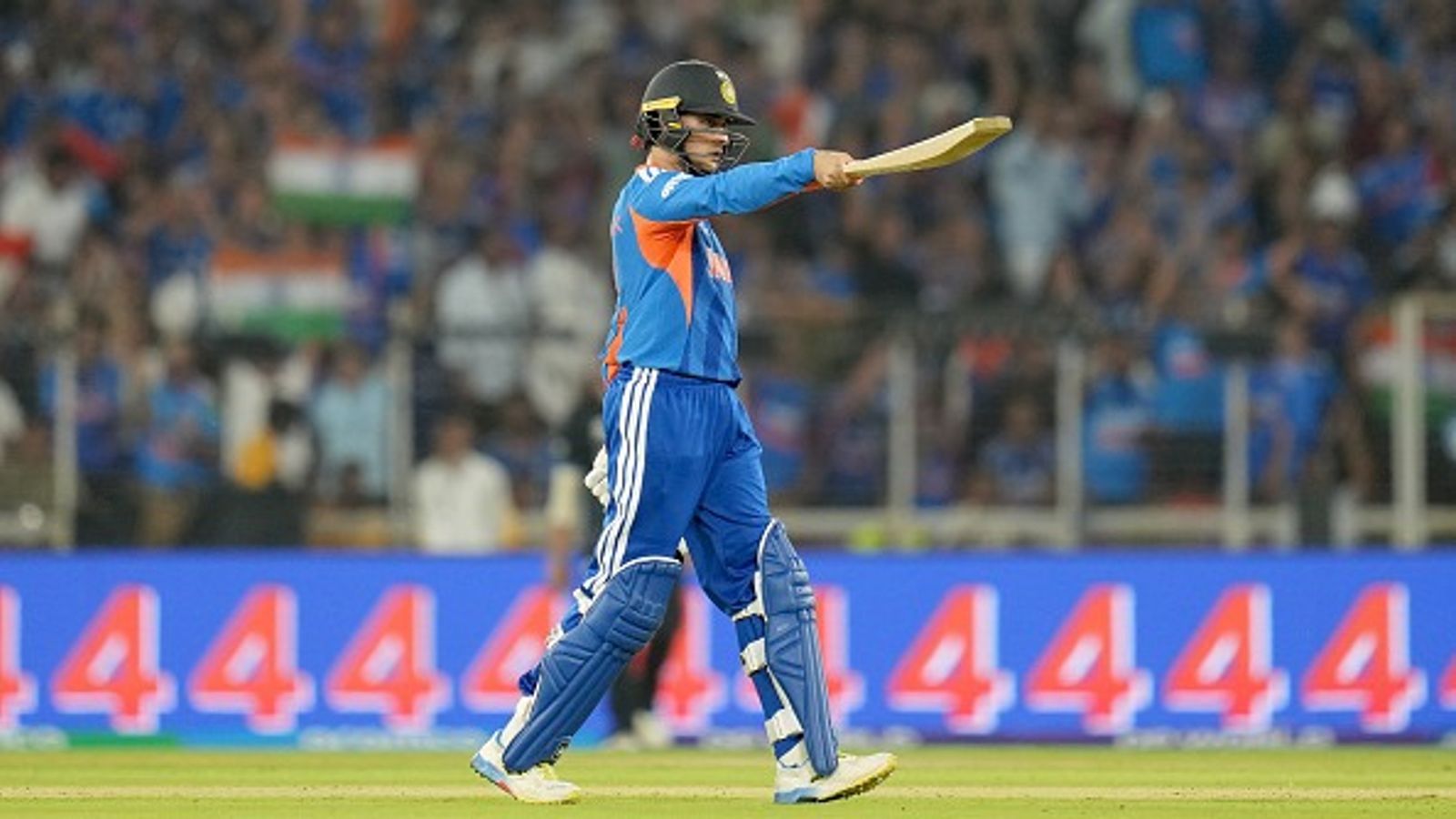 Abhishek Sharma runs riot with double ton, cracks 91-ball 233 riding on 25 sixes to help team post 533/8 India's explosive opener Abhishek Sharma in this frame. (Getty)