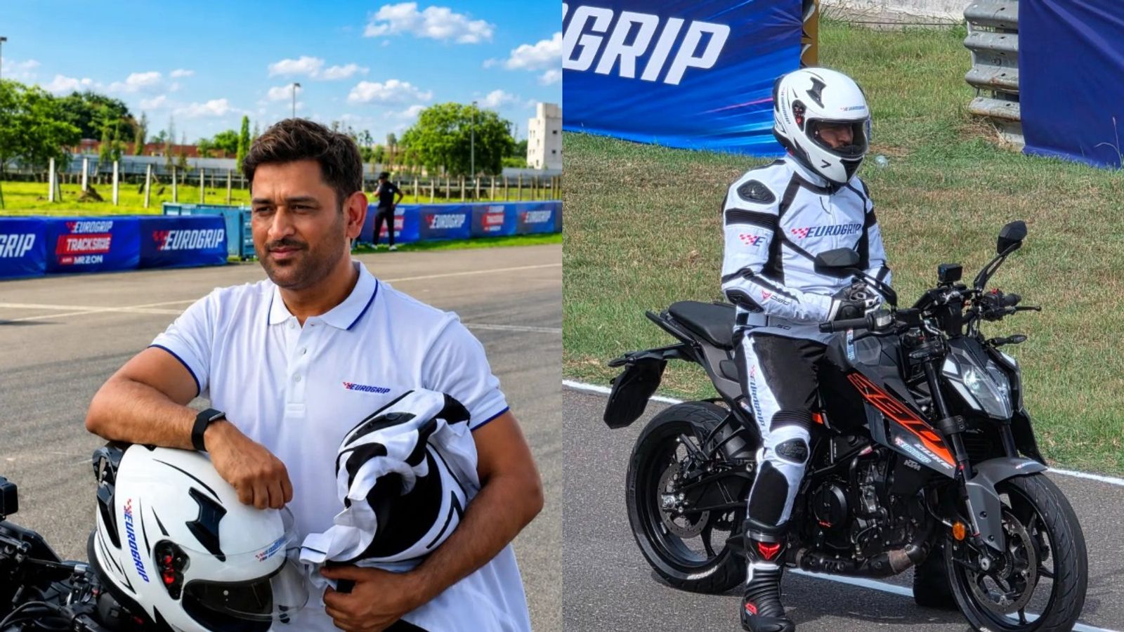 WATCH MS Dhoni enjoys high-speed superbike ride at Chennai race track MS Dhoni in this frame. (X)