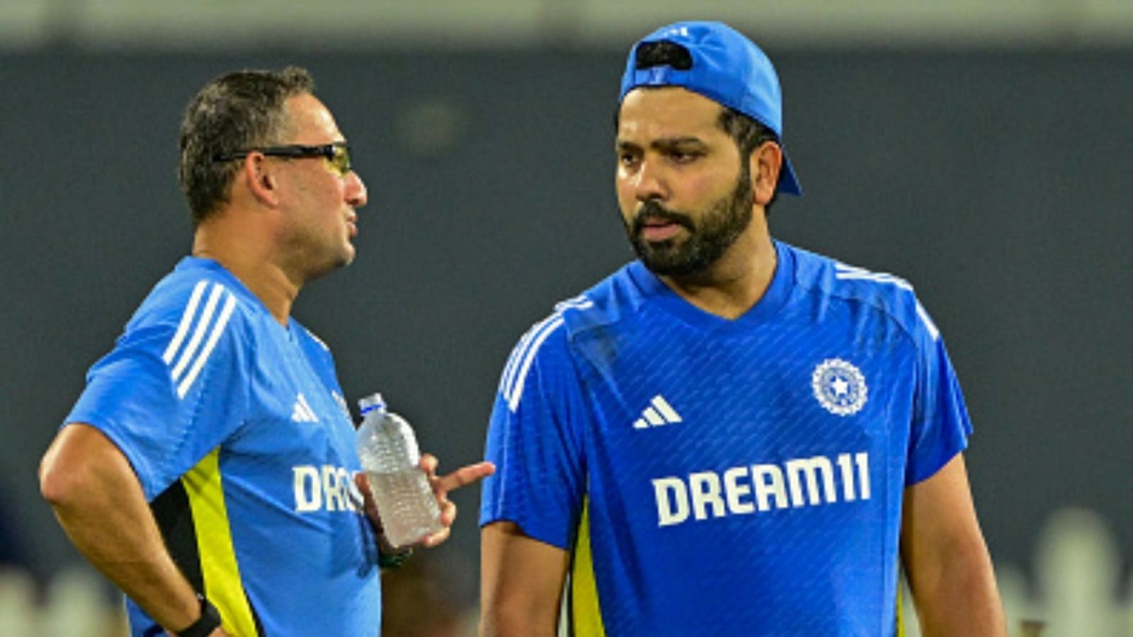 Ajit Agarkar unlikely to get contract extension? BCCI eyes India legend for chief selector's role: Report India's Rohit Sharma talks with chief selector Ajit Agarkar (L) during a practice session at the R. Premadasa International Cricket Stadium in Colombo on July 31, 2024.