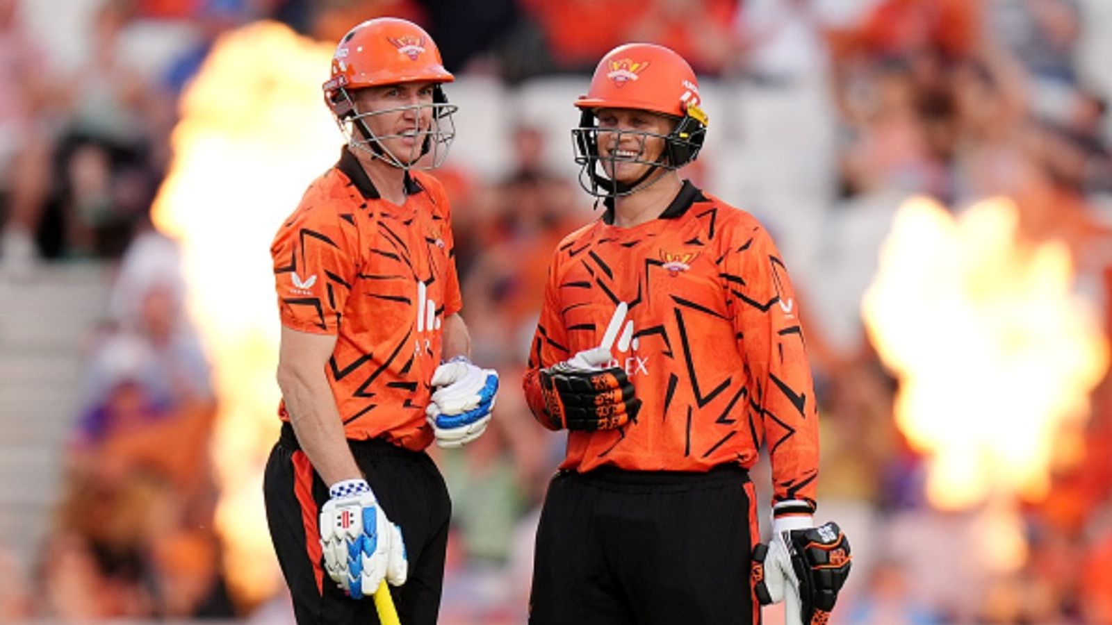 Sunrisers break The Hundred all-time record with 241/2 as Rickelton, Marsh, and Brook wreak havoc in Leeds Sunrisers Leeds' Harry Brook (left) and Ryan Rickelton celebrate after their 50 partnership during The Hundred men's match against London Spirit at Headingley, Leeds.