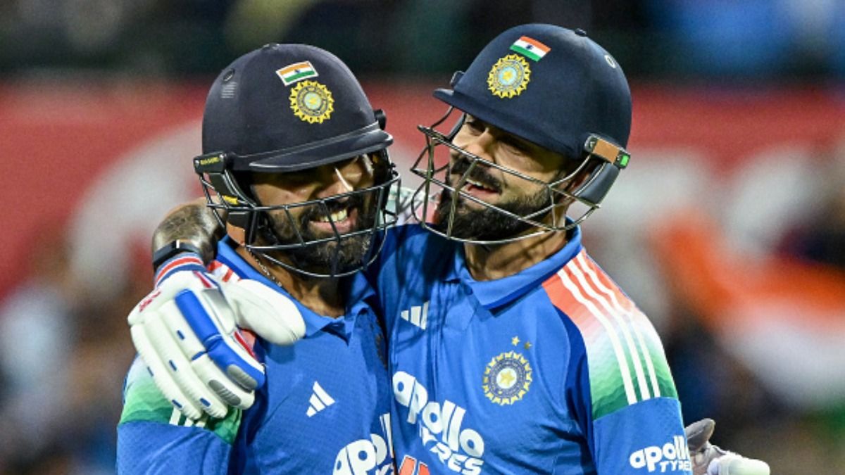 Rohit Sharma and Virat Kohli in this frame. (Getty) Rohit Sharma and Virat Kohli in this frame. (Getty)