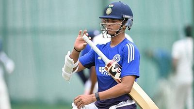 Yashasvi Jaiswal grinds for an hour in nets right after 2-ball duck in IND vs SLC XI warm-up game India's star opener Yashasvi Jaiswal in this frame. (Getty)