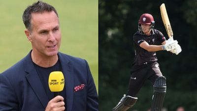 Michael Vaughan's son runs riot in One-Day cup, hits 52 and bags three wickets Michael Vaughan and Archie Vaughan in this frame. (X)