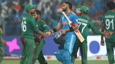 BCCI awaits government clearance for Bangladesh white-ball series India's Virat Kohli (R) shakes hands with Bangladesh's Litton Das in frame. (Getty)