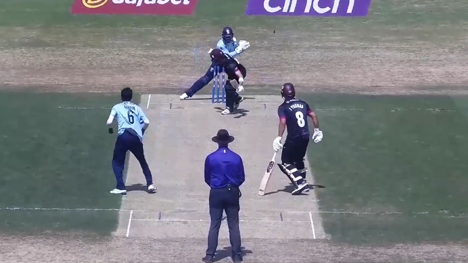 9 wickets in 3 games! Yuzvendra Chahal wreaks havoc in England, dismisses Michael Vaughan's son to bowl out Somerset for 185 Yuzvendra Chahal gets Archie Vaughan stumped in England's One-Day Cup 2026 game on August 10.