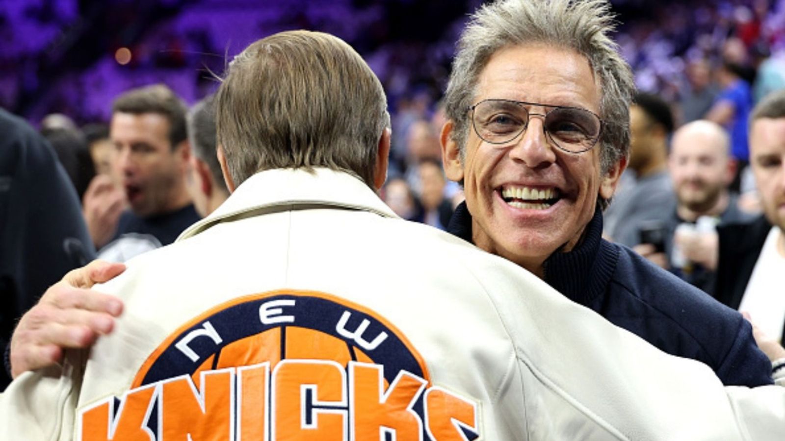 Watch: Hollywood star Ben Stiller celebrates Knicks’ historic title with NBA Trophy after 53 years Ben Stiller in the frame (Image via Getty)