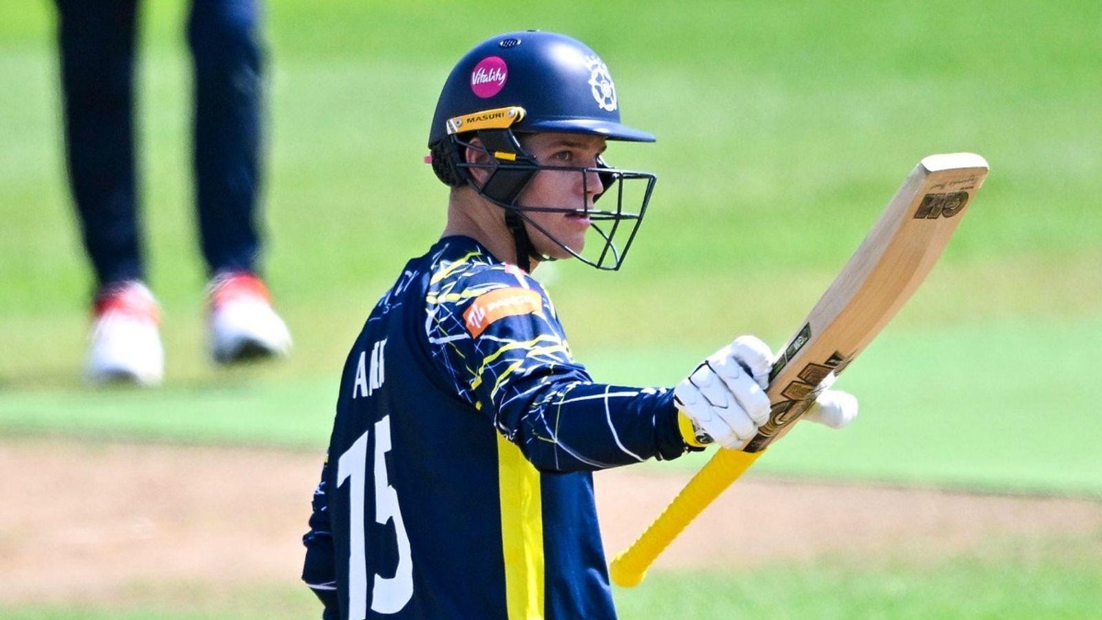 Unsold in The Hundred, England's 24-year-old batter slams 6 sixes in 6 balls in One-Day tournament; watch video Hampshire's Toby Albert celebrates his half-century against Sussex in England's One-Day Cp 2026.