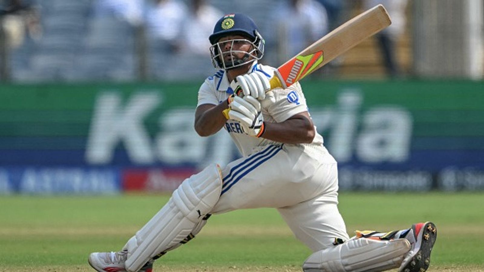 Sarfaraz Khan's replacement in West Zone squad for Duleep Trophy announced, 25-yr-old with 47.77 average called up India's Sarfaraz Khan watches the ball after playing a shot during the second day of the second Test against New Zealand at the Maharashtra Cricket Association Stadium in Pune on October 25, 2024.