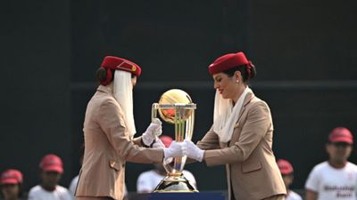 ICC faces backlash over 2027 ODI World Cup format, Scotland and Netherlands raise objections ICC ODI World Cup trophy in this frame. (Getty)