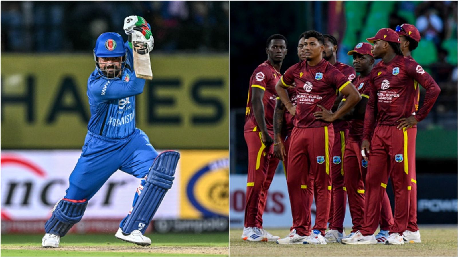 Afghanistan qualify for ODI World Cup 2027 with 3-wicket win vs Ireland, West Indies to play qualifiers for 3rd consecutive time Afghanistan's Rashid Khan plays a shot; West Indies' Gudakesh Motie and his teammates wait for the DRS decision.