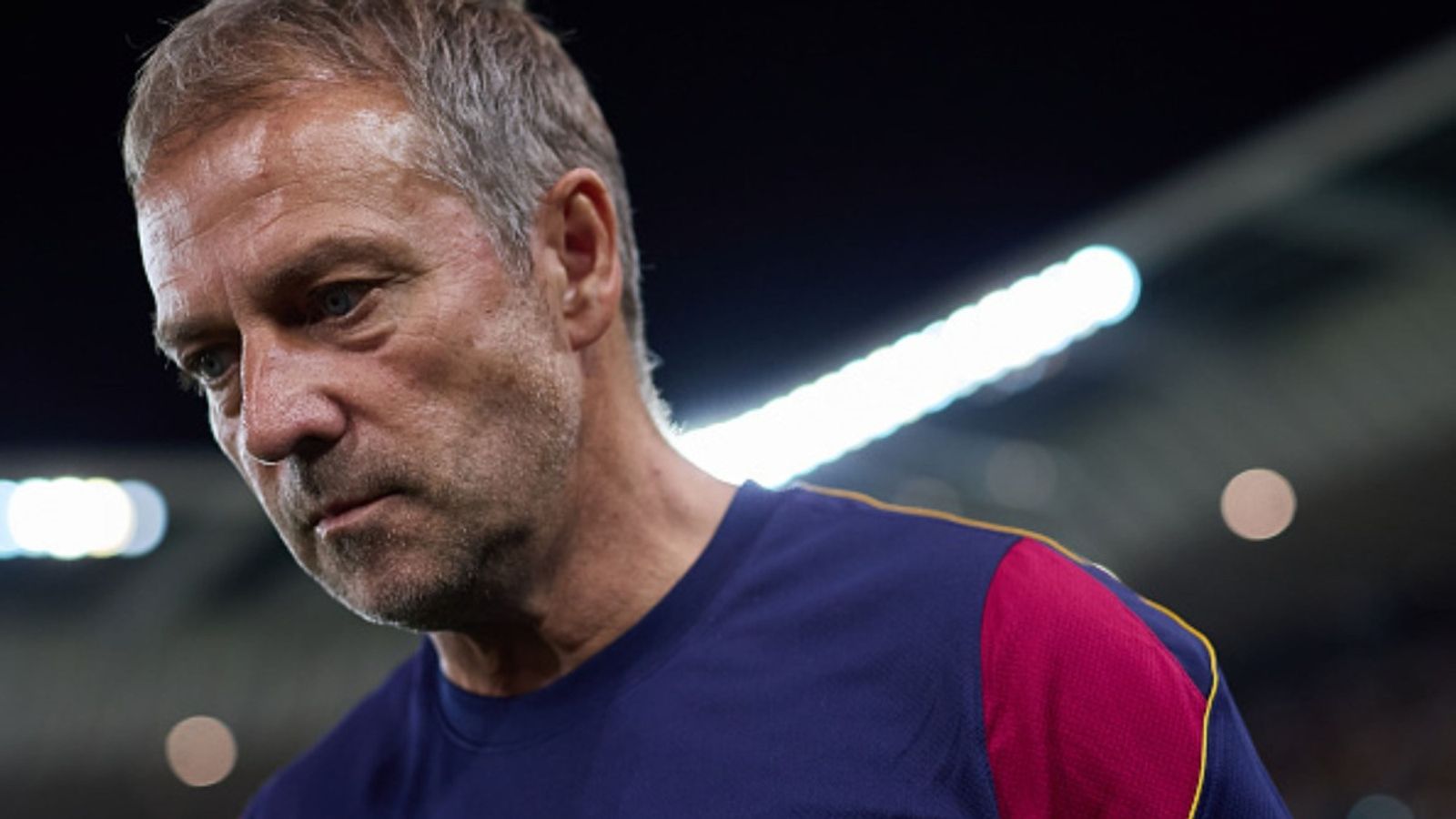 Barcelona star suffers ACL tear; out for 6-7 months Hansi Flick in the frame (Image via Getty)