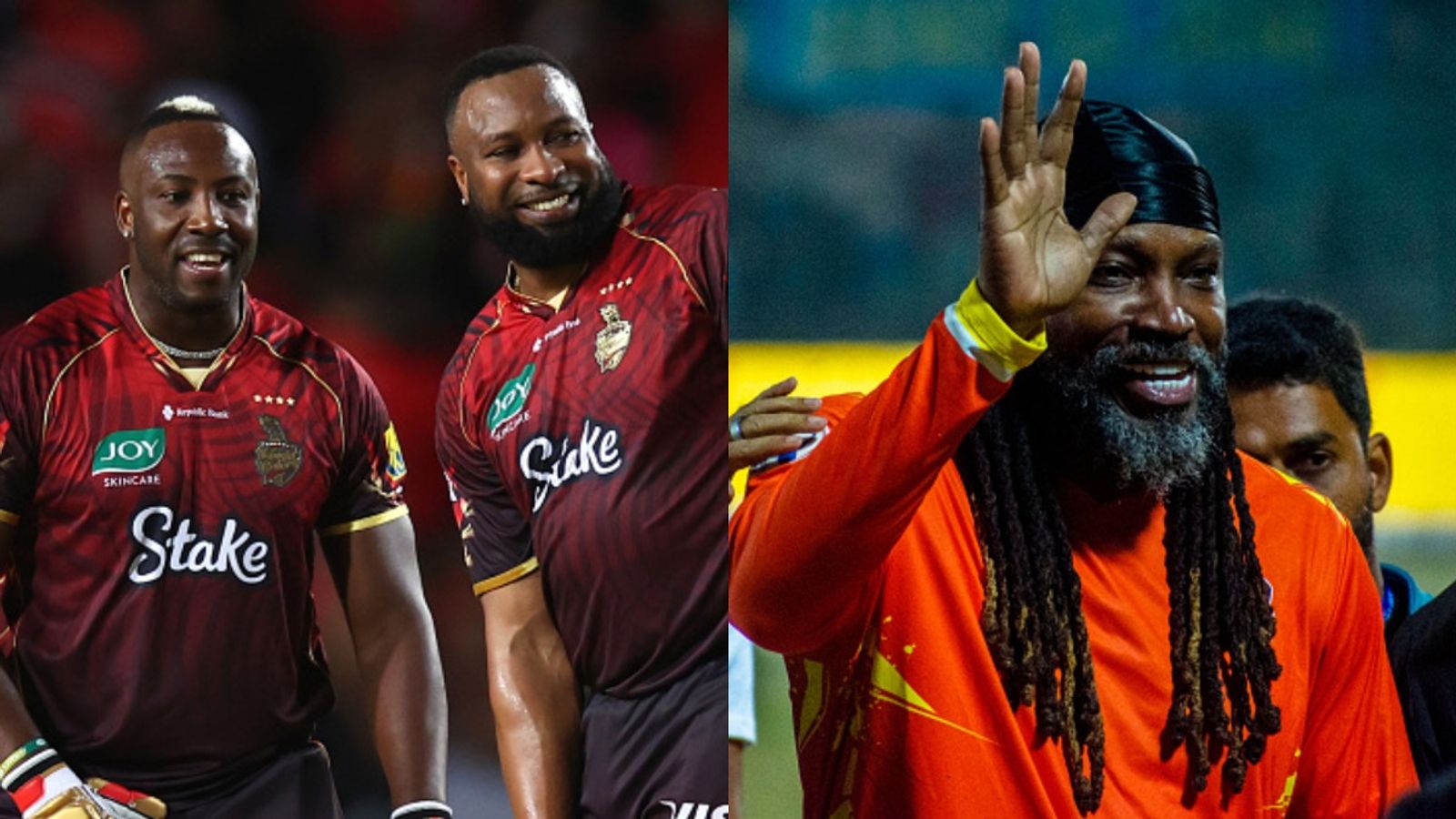 Andre Rusell creates history, becomes third player after Chris Gayle and Kieron Pollard to hit... Andre Russell, Kieron Pollard and Chris Gayle in this frame. (Getty)