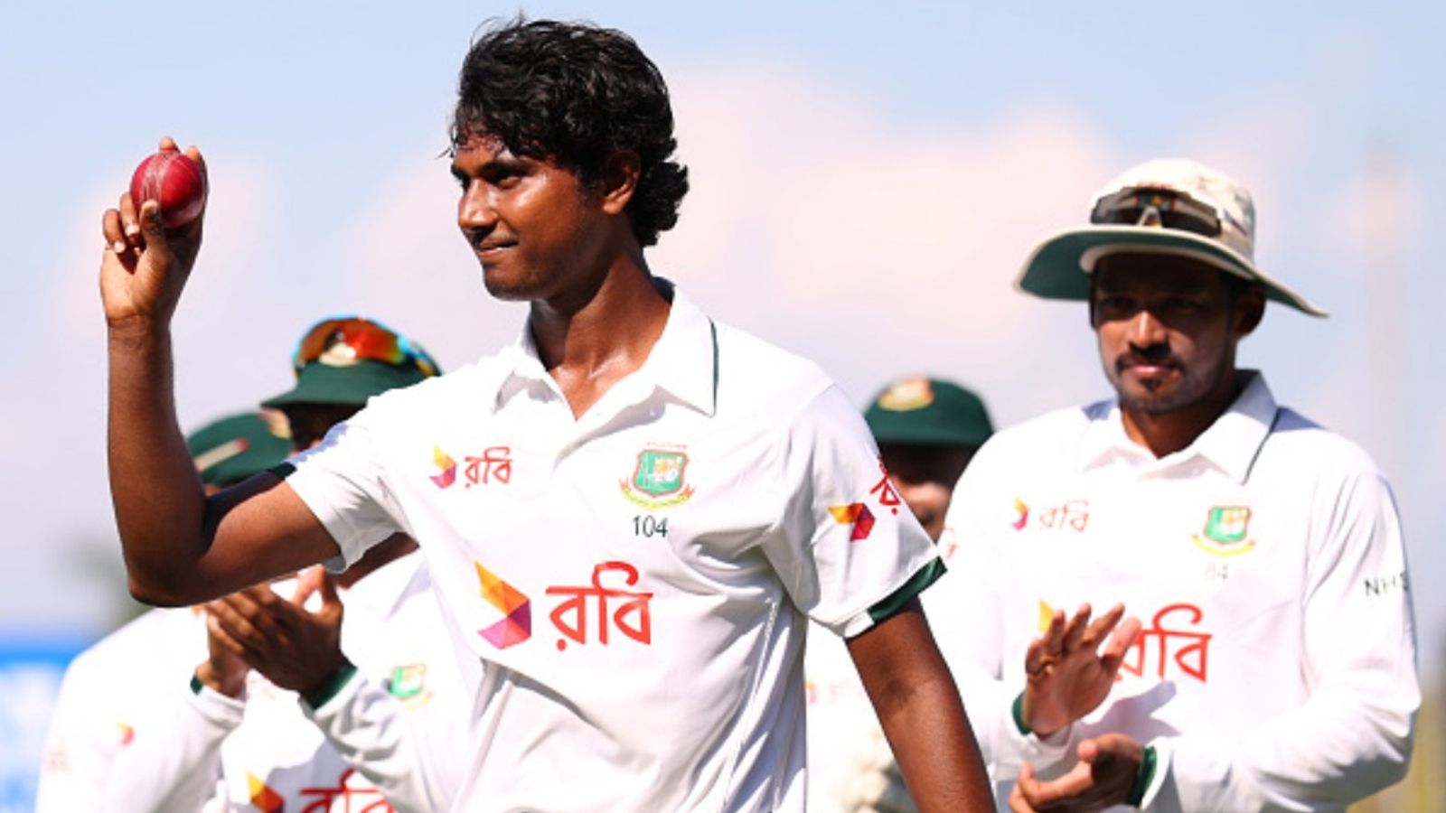 Hasan Mahmud becomes 1st pacer to take a 6-fer in Australia-Bangladesh Test cricket history Hasan Mahmud of Bangladesh celebrates after taking six wickets for the innings during day one of the first Test in the series against Australia at Marrara Stadium on August 13, 2026 in Darwin, Australia.