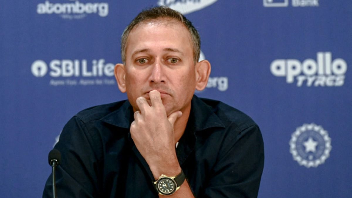 Ajit Agarkar in this frame. (Getty)