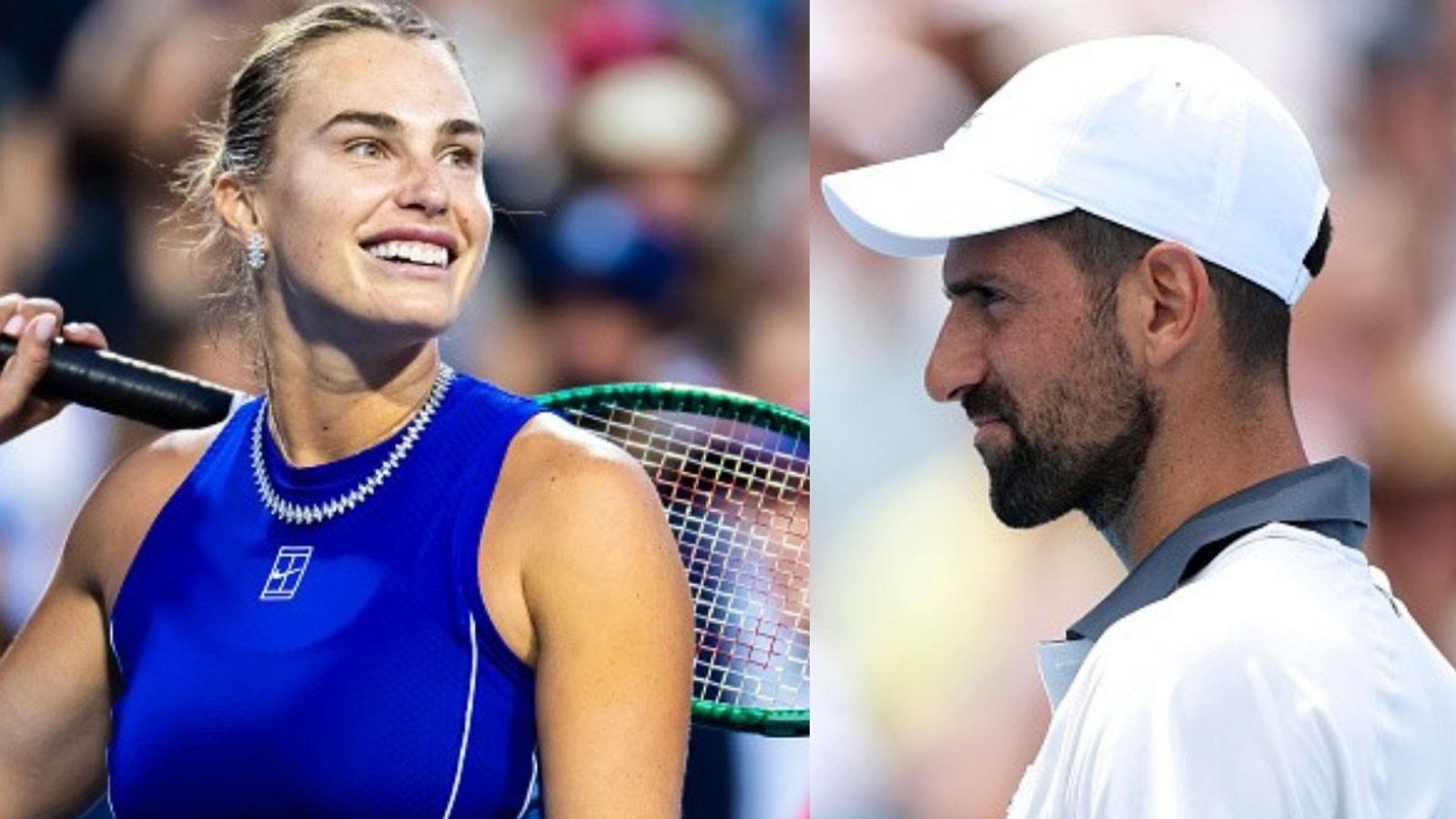 Djokovic and Sabalenka to play US Open mixed doubles? World No. 1 responds Aryna Sabalenka and Novak Djokovic in the frame (Images via Getty)