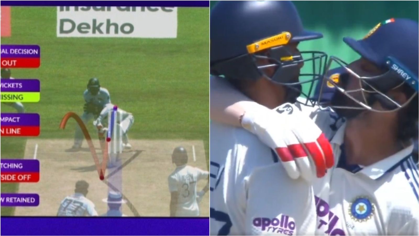 KL Rahul blows kiss, hugs Devdutt Padikkal for saving his wicket via DRS while he was ready to walk away; watch video India's KL Rahul hugs his teammate Devdutt Padikkal after he is saved by DRS on Day 4 of the first Test against Sri Lanka in Galle.