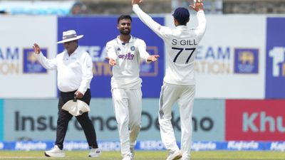 IND vs SL, Day 4 Stumps: Team India 6 wickets away from victory , Sri Lanka need 288 runs on final day Manav Suthar and Shubman Gill in this frame. (Getty)