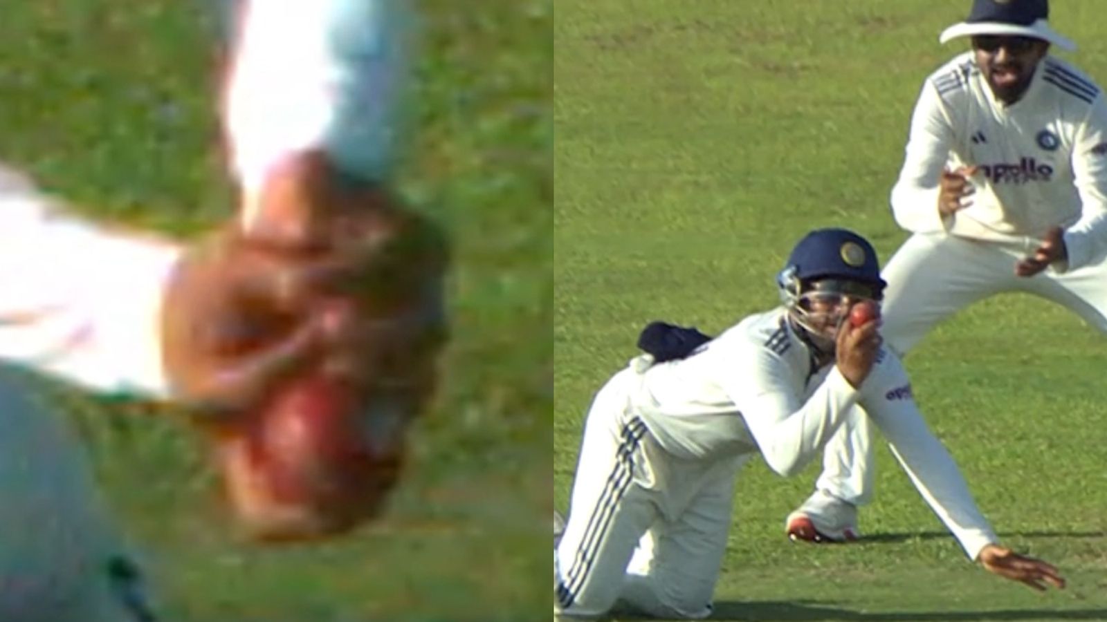 Controversy erupts over Dhruv Jurel's catch, Sri Lanka unhappy with third umpire's decision; know what happened Dhruv Jurel in this frame. (Screengrab)
