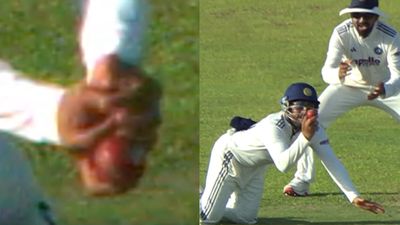 Controversy erupts over Dhruv Jurel's catch, Sri Lanka unhappy with third umpire's decision; know what happened Dhruv Jurel in this frame. (Screengrab)