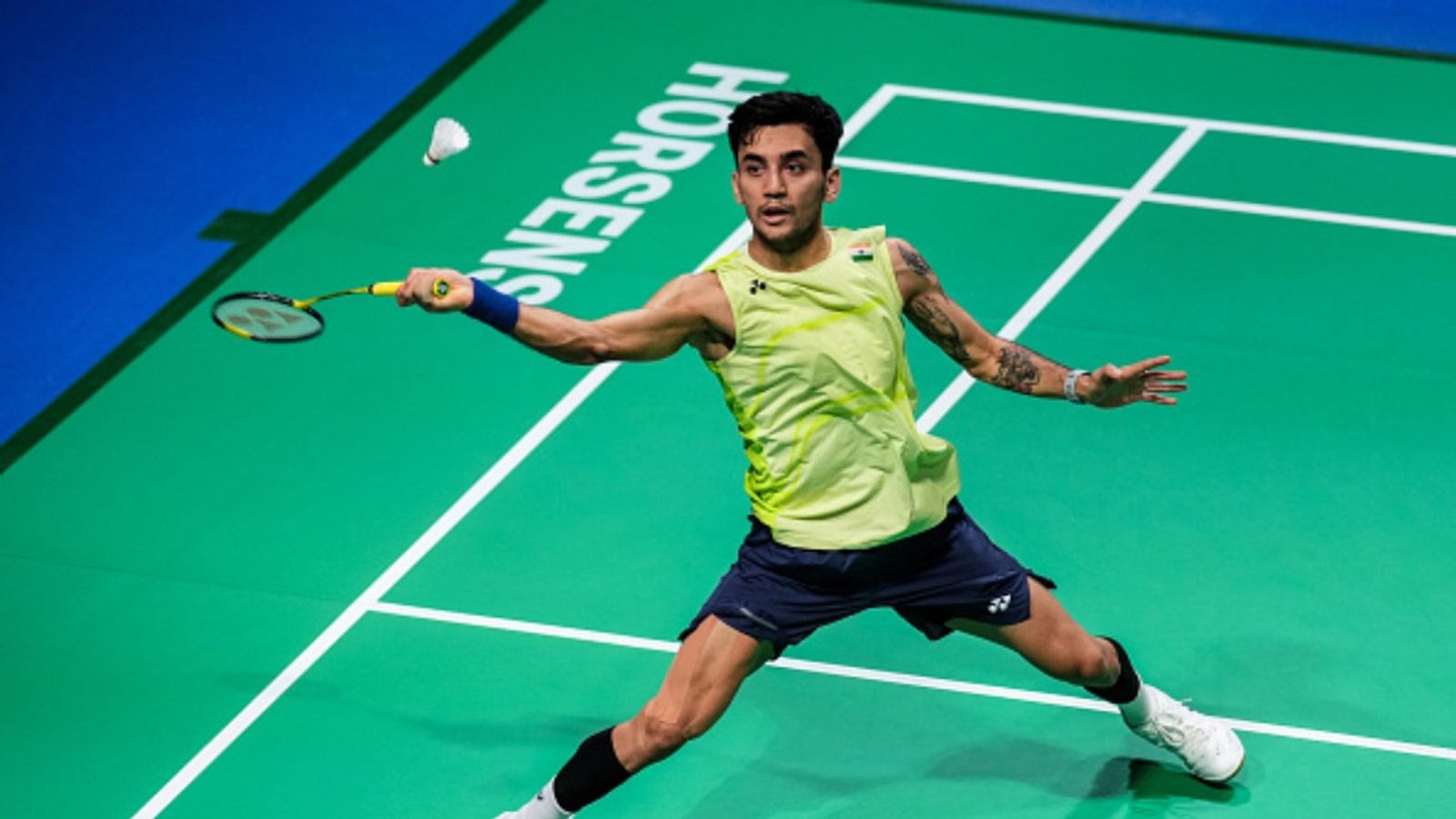 BWF World Championships: Lakshya Sen roars back after early scare, storms into round of 32 Lakshya Sen in this frame. (Getty)