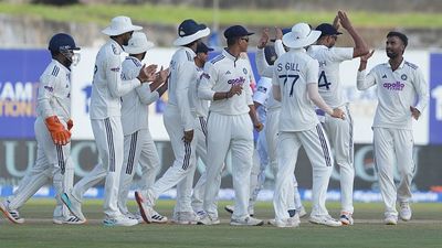 Dinesh Karthik flags hidden flaws in India’s first Test victory, says 'They should be wary of...' India players celebrate after beating Sri Lanka in the first Test at Galle. (Getty)