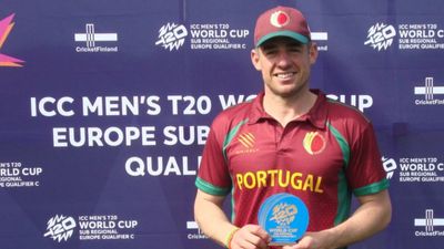 Former Australia all-rounder smashes maiden T20I ton for Portugal Moisés Henriques in this frame. (Getty)