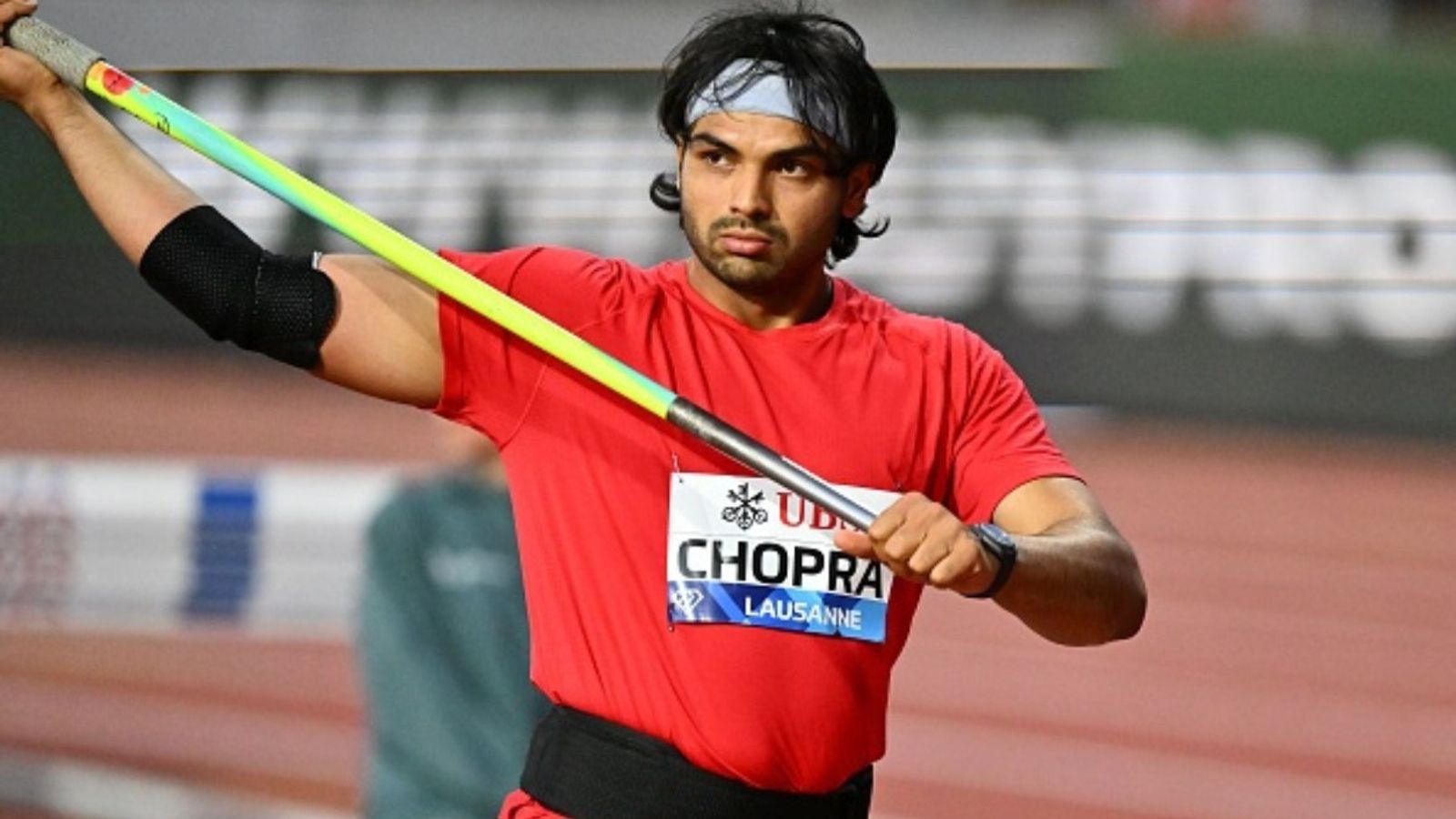 Neeraj Chopra finishes second in Lausanne Diamond League with season-best throw Neeraj Chopra in the frame (Image via Getty)