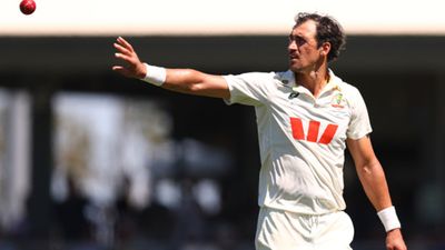 Mitchell Starc takes 5 wickets in 22 balls, overtakes Dale Steyn in historic Test feat Mitchell Starc in this frame. (Getty)