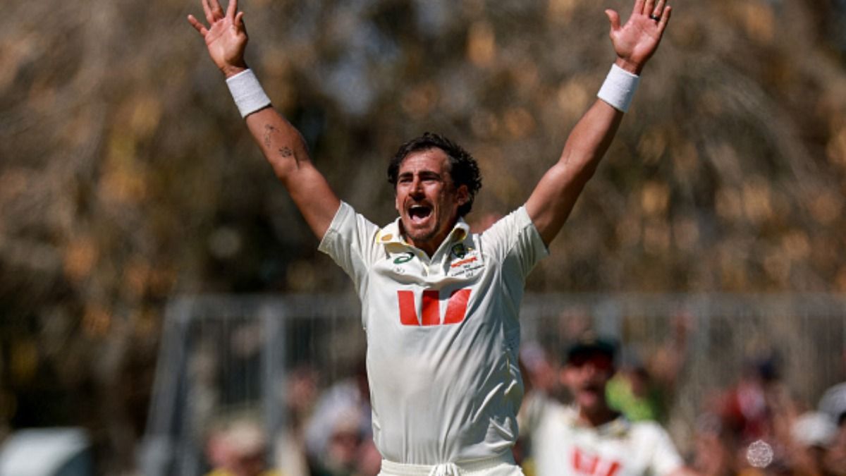 Mitchell Starc in this frame. (Getty) Mitchell Starc in this frame. (Getty)