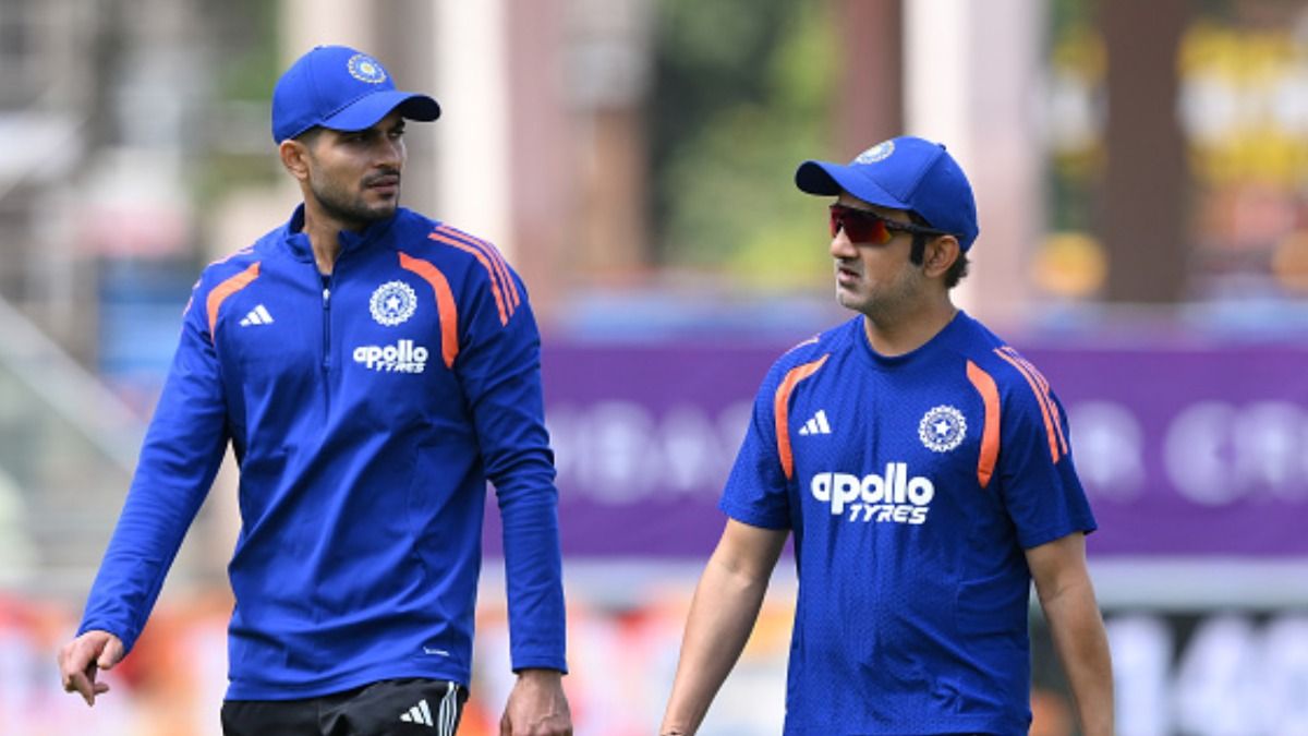 Shubman Gill and Gautam Gambhir in this frame. (Getty) Shubman Gill and Gautam Gambhir in this frame. (Getty)