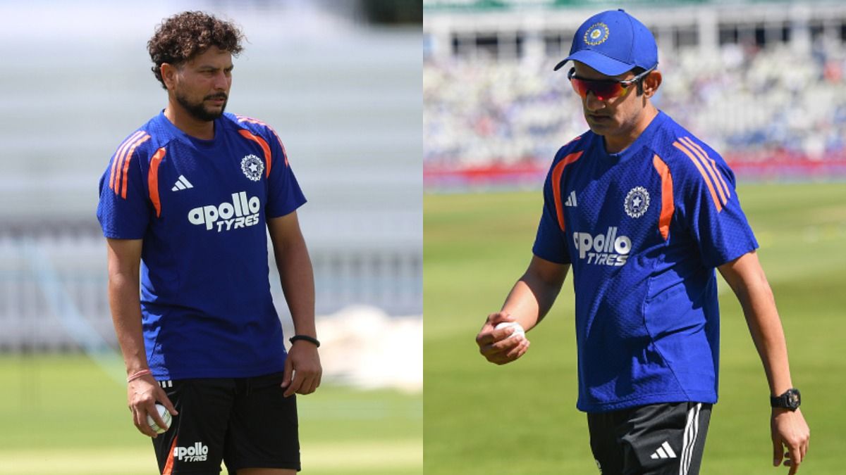 India's head coach Gautam Gambhir (R) and star spinner Kuldeep Yadav in this frame. (Getty) India's head coach Gautam Gambhir (R) and star spinner Kuldeep Yadav in this frame. (Getty)