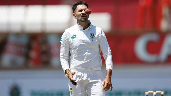 South Africa's ace spinner Keshav Maharaj in this frame. (Getty)